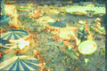 Canada 230039 The Midway At The C.N.E., Toronto, Ontario A4 Limited Edition Watercolour Print