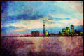 Canada 230051 Toronto, Skyline A4 Limited Edition Watercolour Print