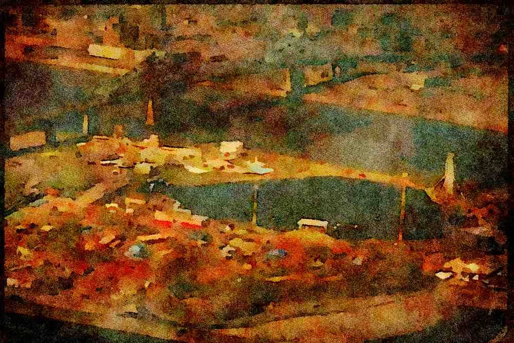 Canada 230058 La Ronde Amusement Park, Montreal, Quebec A4 Limited Edition Watercolour Print