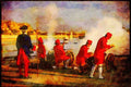 Canada 230061 Montreal Historic Regiment, Old Port, Quebec A4 Limited Edition Watercolour Print
