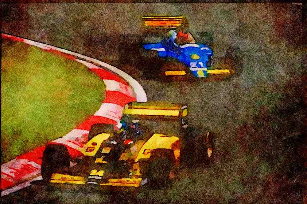 Canada 230071 Montreal Grand Prix Auto Racing, Quebec A4 Limited Edition Watercolour Print