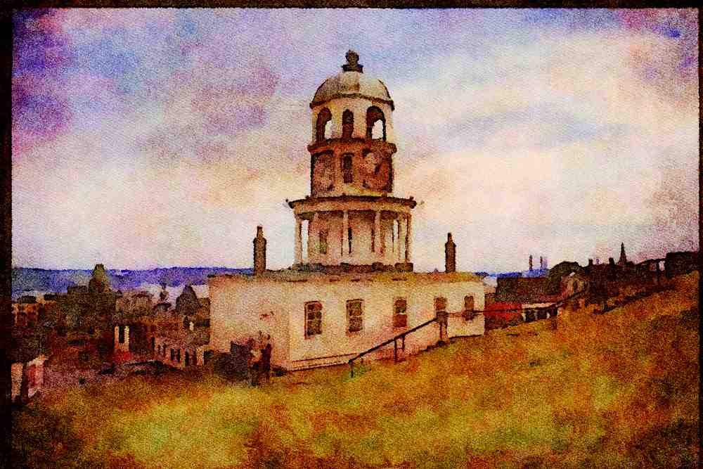 Canada 230088 Halifax, The Citadel, Nova Scotia A4 Limited Edition Watercolour Print