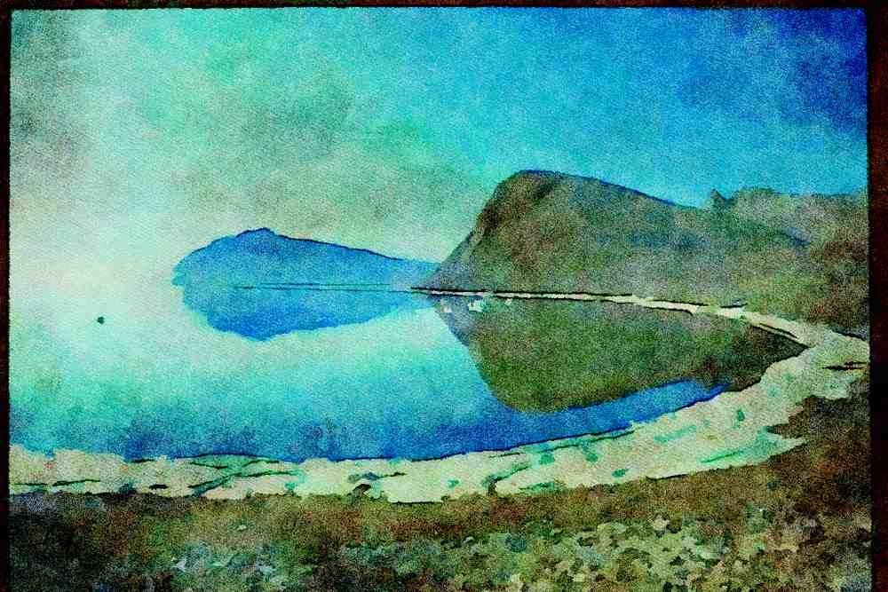Canada 230097 Arctic Frobisher Bay, Northwest Territories A4 Limited Edition Watercolour Print