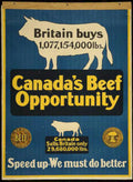 Canada Beef Britain Vintage Retro Advert Poster A4 Photo Print
