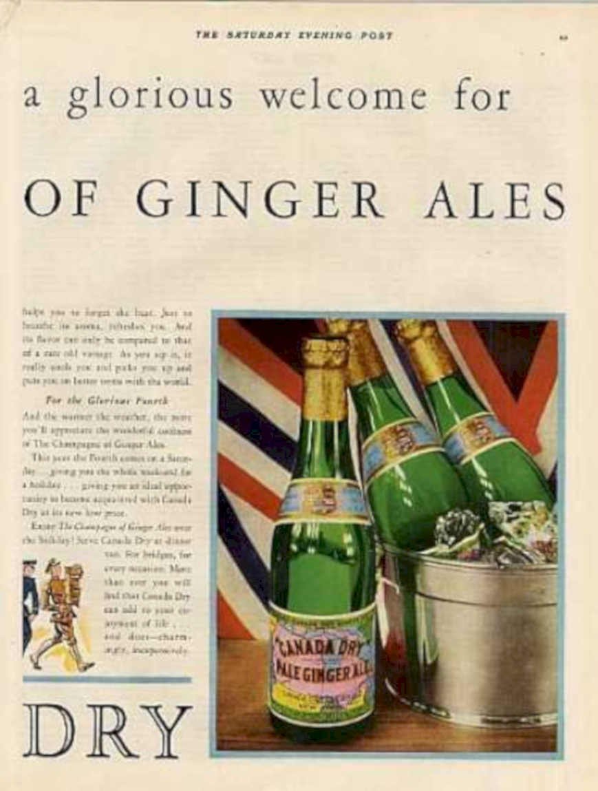 Canada Dry Ginger 7 Vintage Retro Advert Ads A4 Photo Print