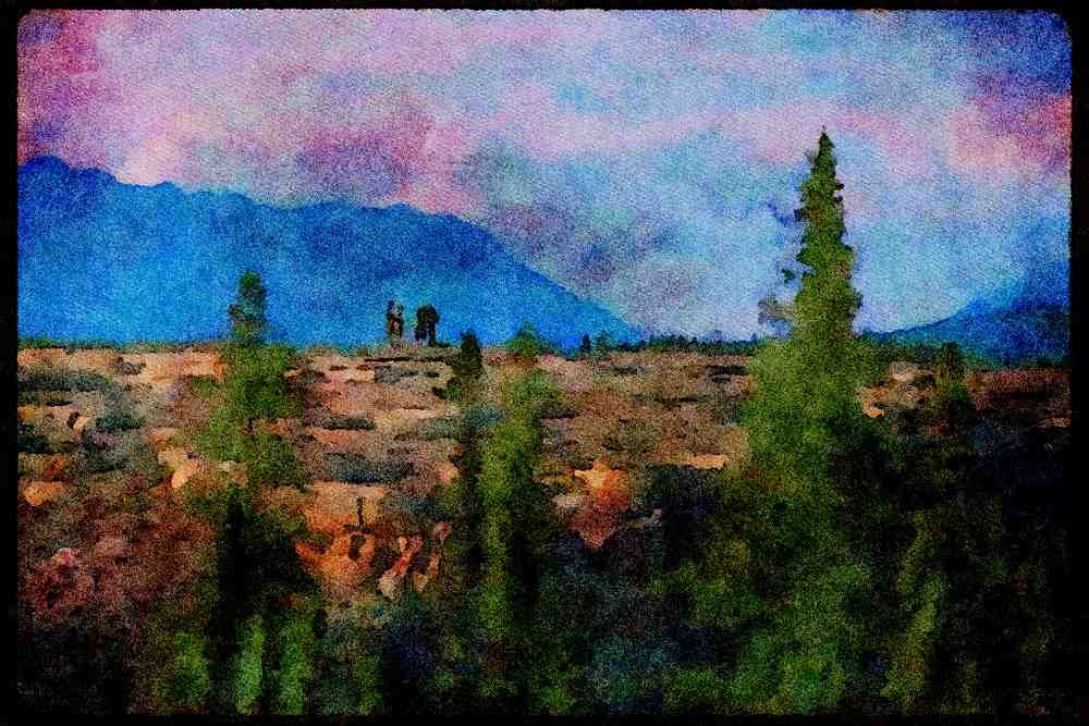 Canada National Park 344064 Hot Spring Formations, Nahanni, Northwest Territories A4 Limited Edition Watercolour Print