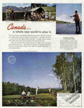 Canada Picnic Golf Vintage Retro Advert Ads A4 Photo Print