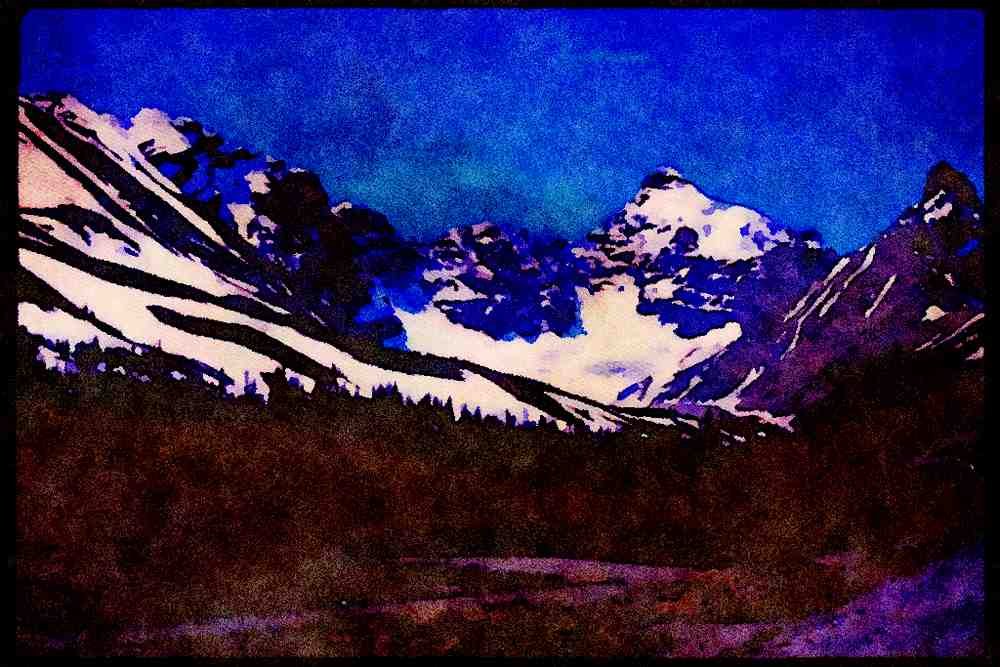Canada Rockies 276042 Banff National Park A4 Limited Edition Watercolour Print