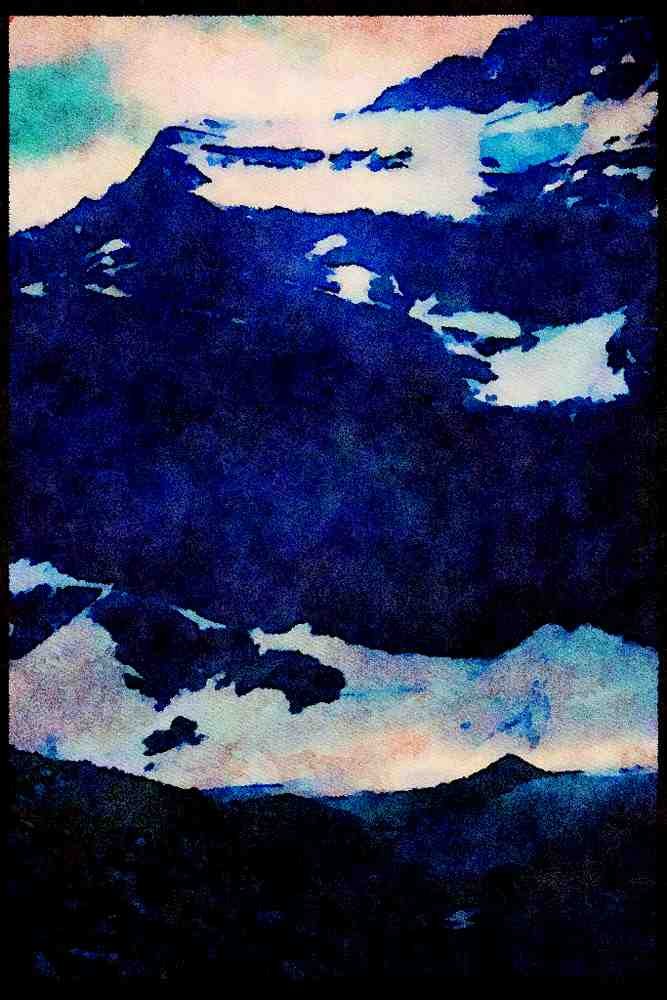 Canada Rockies 276068 Jasper National Park, Near Mount Edith Cavel A4 Limited Edition Watercolour Print