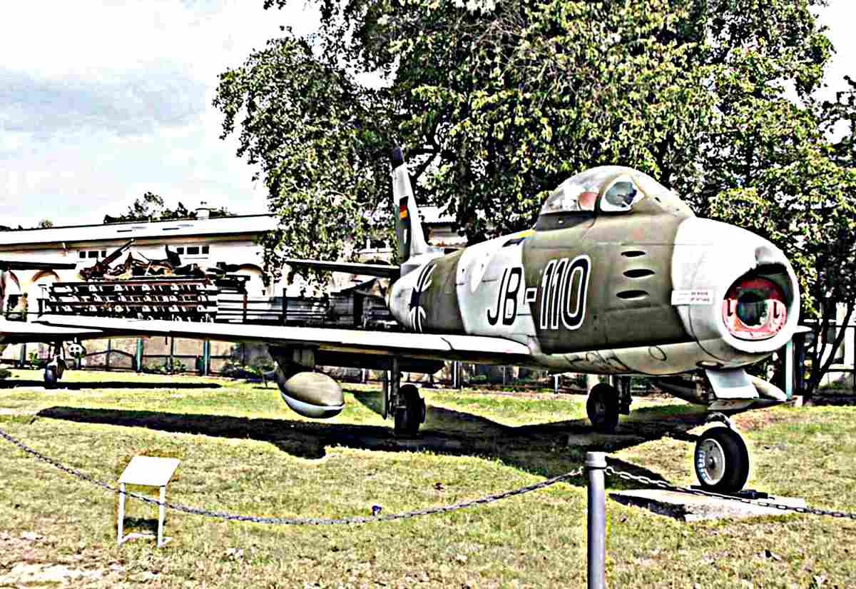 Canadair Cl13 Sabre Jet Fighter (2) Military A4 Photo Print
