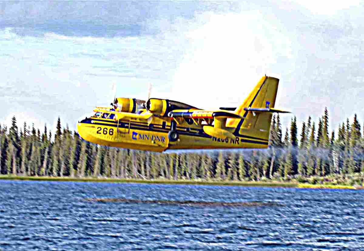 Canadair Cl215 Amphibious Fire Fighting Aircraft Canada (2) Military A4 Photo Print