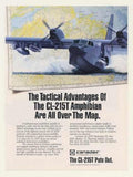 Canadair Cl215t Aircraft Vintage Retro Advert Ads A4 Photo Print