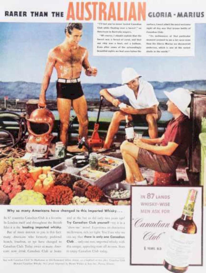 Canadian Club Picnic Vintage Retro Advert Ads A4 Photo Print