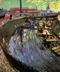 Canal With Women Washing Van Gogh A4 Photo Print