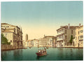 Canal and gondolas Venice Vintage A4 Photo Print