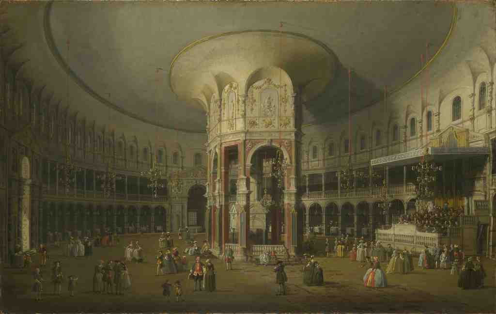Canaletto London Interior of the Rotunda at Ranelagh A4 Photo Print