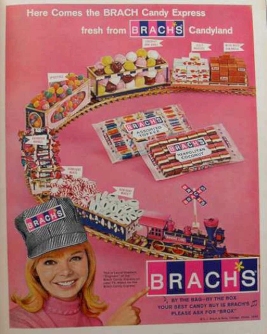 Candy Express Train Vintage Retro Advert Ads A4 Photo Print