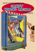 Candy Vending Machine Vintage Retro Advert Ads A4 Photo Print