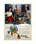 Canned Foods Family Vintage Retro Advert Poster A4 Photo Print
