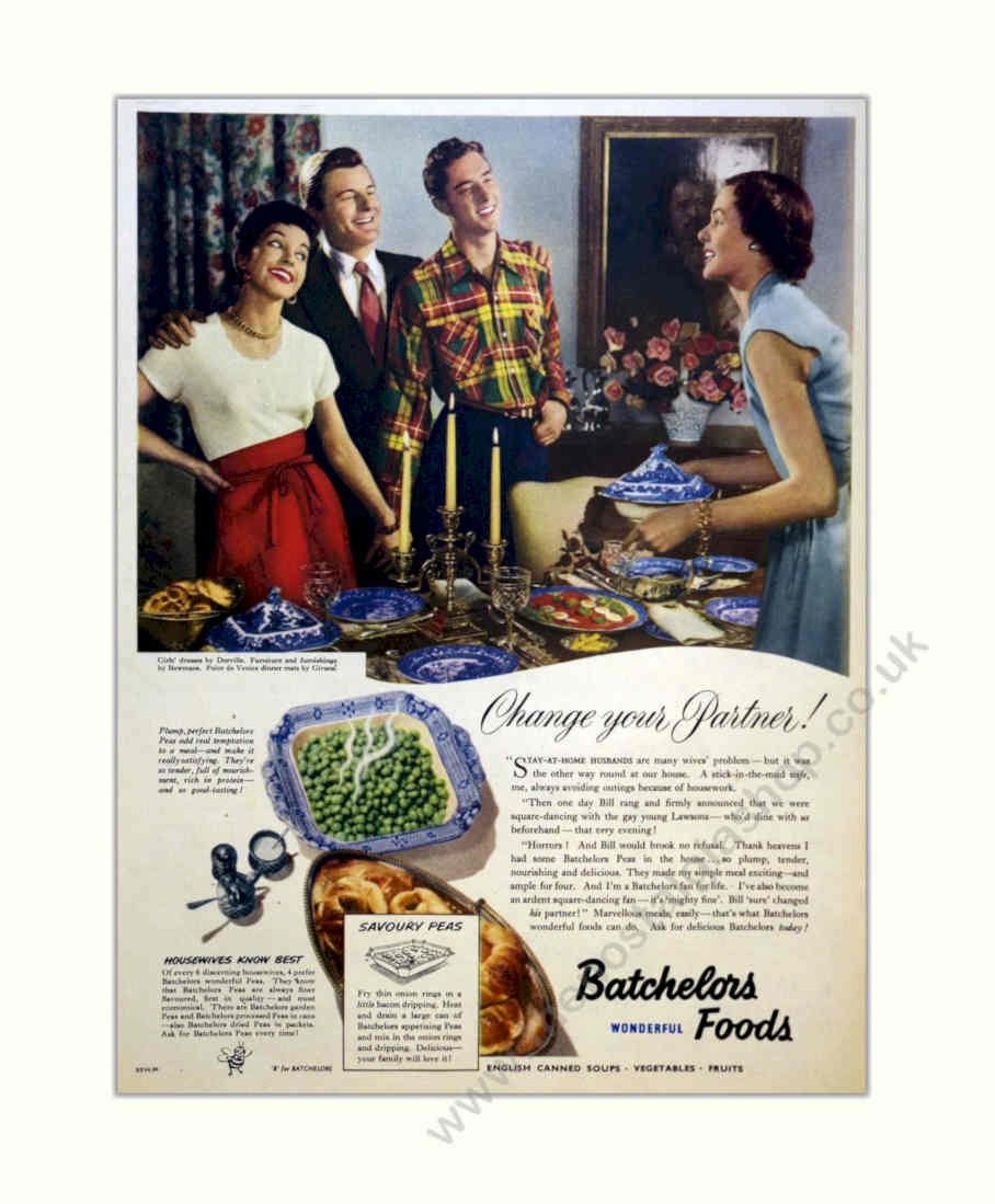 Canned Foods Family Vintage Retro Advert Poster A4 Photo Print