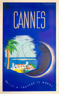 CannesBlue Advert A4 Photo Print