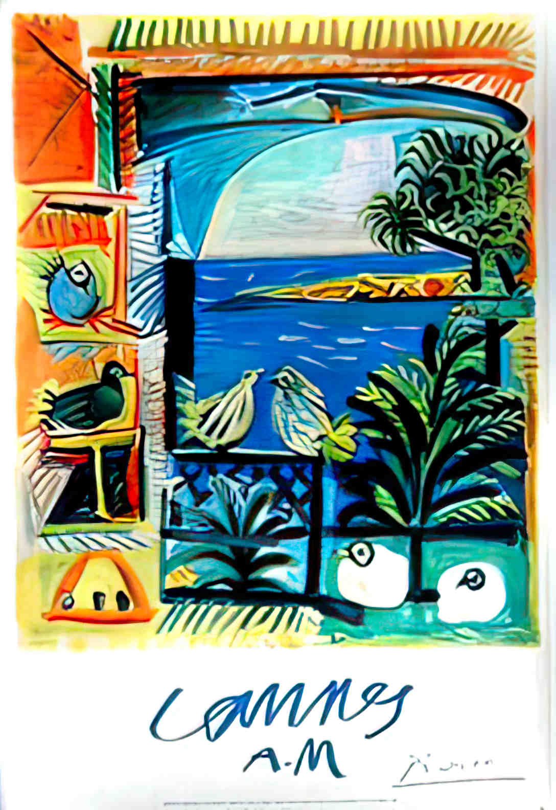 CannesPicasso Advert A4 Photo Print
