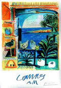 CannesPicasso Vintage Advert A4 Photo Print
