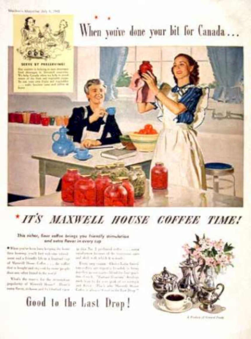 Canning Coffee Time Vintage Retro Advert Ads A4 Photo Print