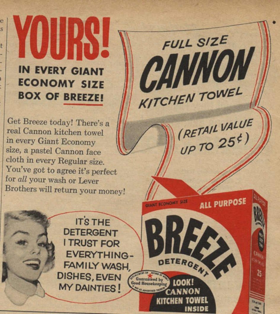 Cannon Breeze Kitchen Vintage Retro Advert Ads A4 Photo Print