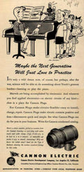 Cannon Electric Practice Vintage Retro Advert Ads A4 Photo Print