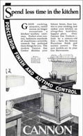 Cannon Gas Cooker Vintage Retro Advert Poster A4 Photo Print