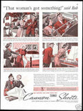 Cannon Sheets Comfort Vintage Retro Advert Ads A4 Photo Print