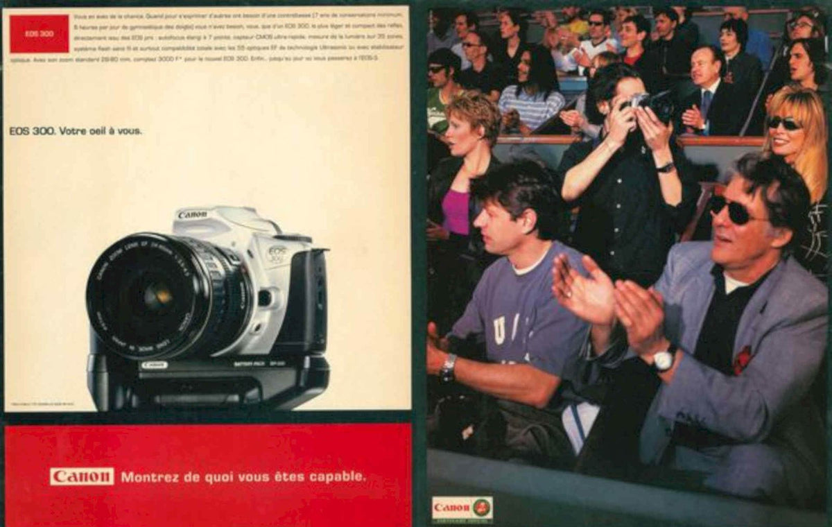 Canon Eos 300 Vintage Retro Advert Poster A4 Photo Print