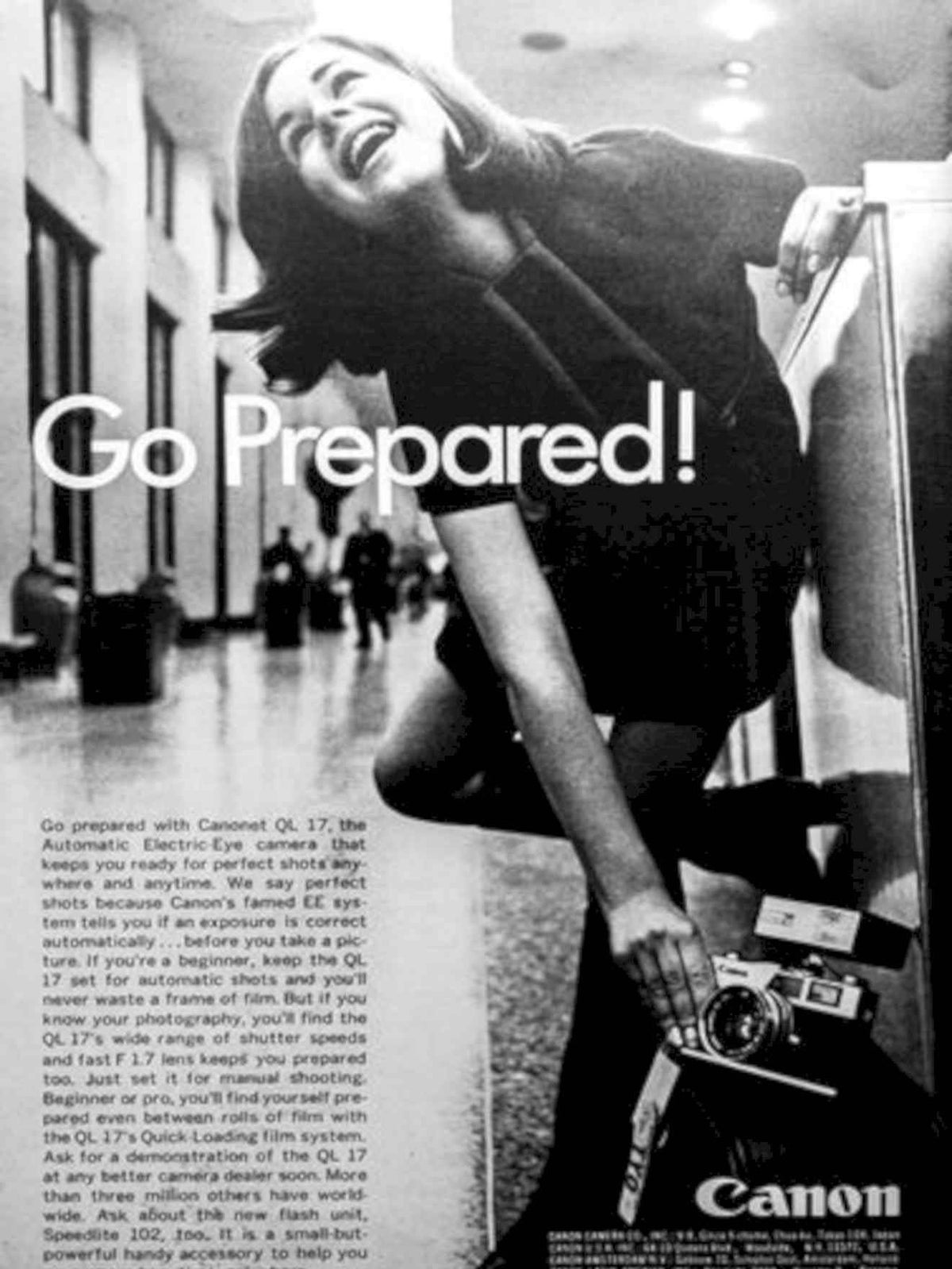Canon Ql17 Camera Vintage Retro Advert Poster A4 Photo Print