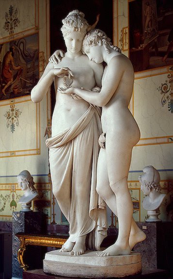 Canova Antonio Cupid and Psyche 1808 Art A4 Photo Print