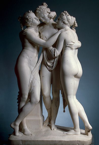 Canova Antonio The Three Graces 1813 6 Art A4 Photo Print
