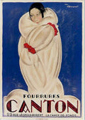 Canton Fur Woman Vintage Retro Advert Poster A4 Photo Print