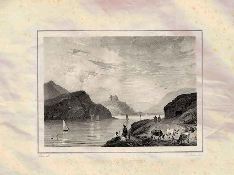 Cantyre Tarbet Scotland Pernot 1827 Vintage A4 Photo Print