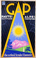 Cap Antibes Alps Vintage Retro Advert Ads A4 Photo Print