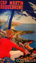 Cap Martin Roquebrune Vintage Advert A4 Photo Print