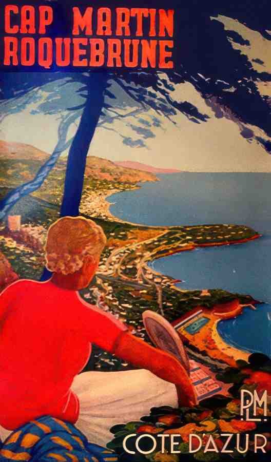 Cap Martin Roquebrune Vintage Advert A4 Photo Print