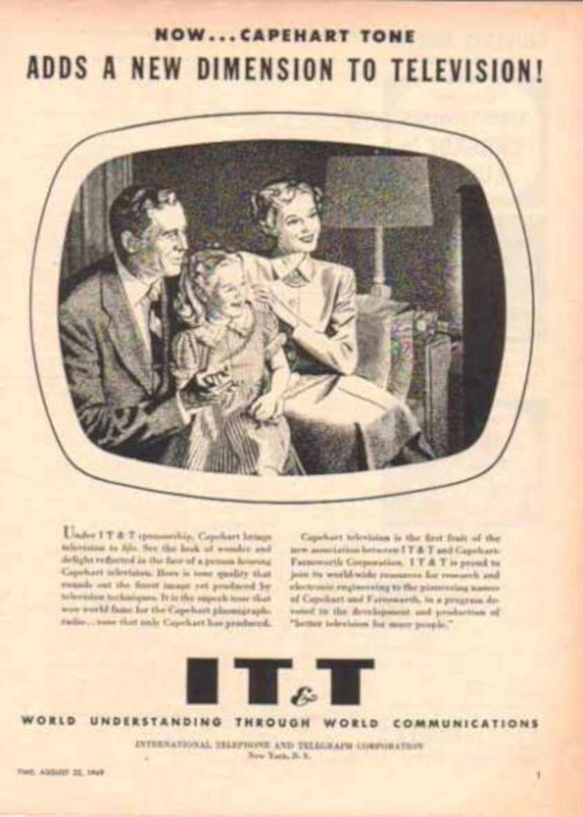 Capehart Television Family Vintage Retro Advert Ads A4 Photo Print