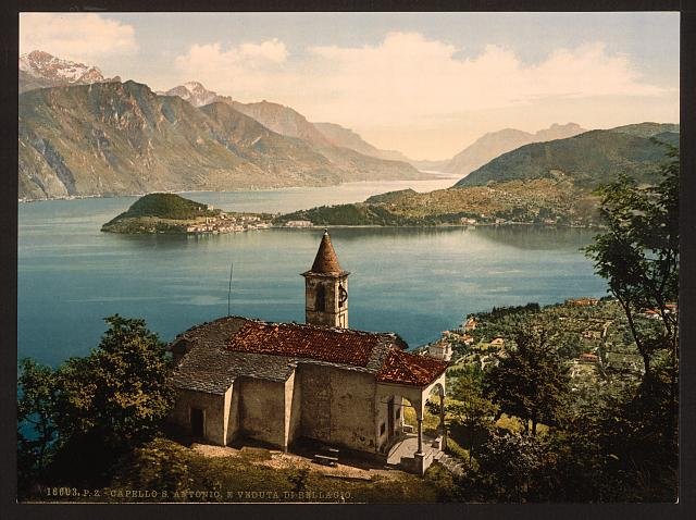 Capello St Angelo  Lake Como Vintage A4 Photo Print
