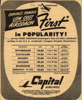 Capital Nighthawk Flights Vintage Retro Advert Ads A4 Photo Print