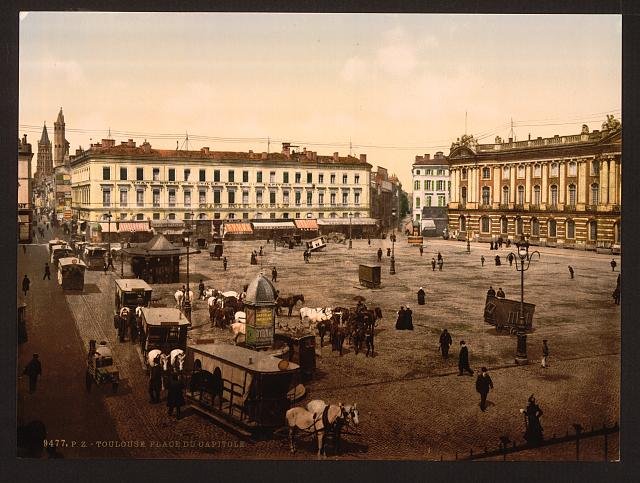 Capitol Place Toulouse Vintage A4 Photo Print