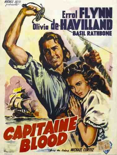  Captain Blood 05 film star poster A4 Photo Print