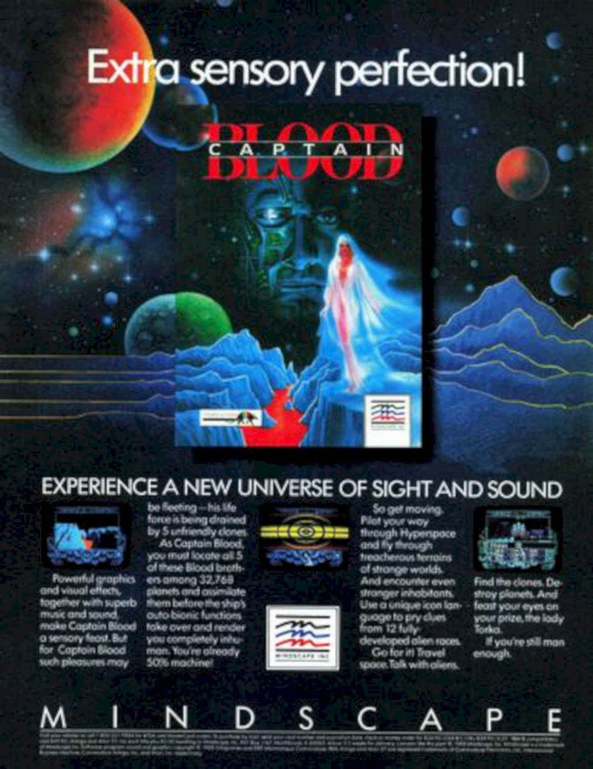 Captain Blood Spaceship Vintage Retro Advert Poster A4 Photo Print
