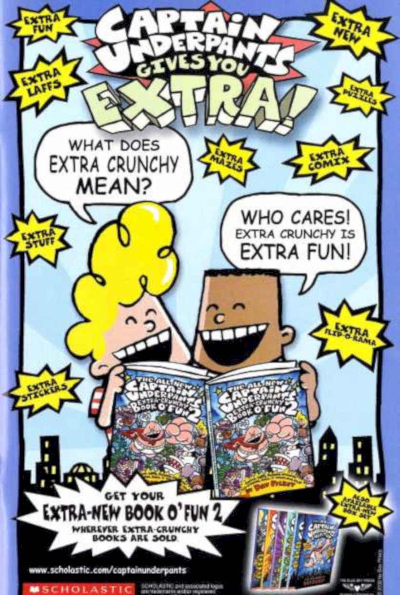 Captain Underpants Fun Vintage Retro Advert Ads A4 Photo Print