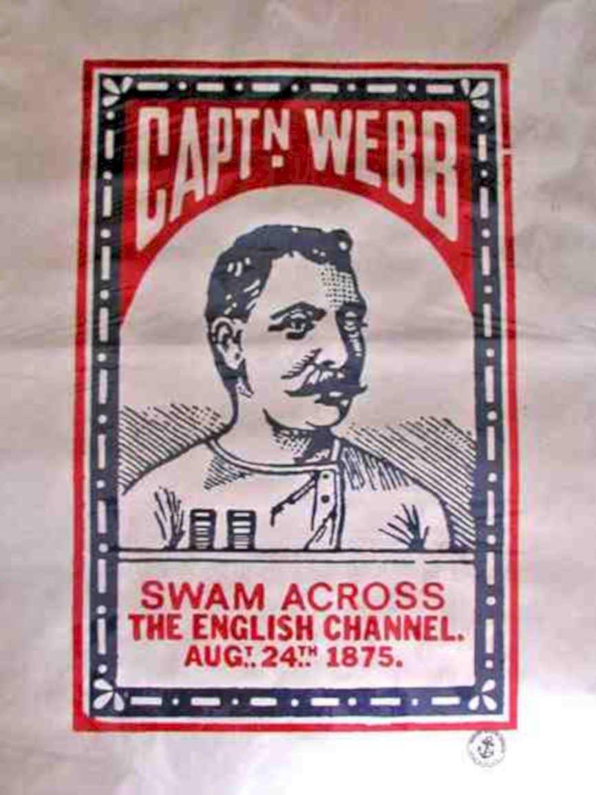 Captain Webb Channel 2 Vintage Retro Advert Ads A4 Photo Print