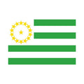 Caqueta Dep Flag N4822 A4 Photo Print